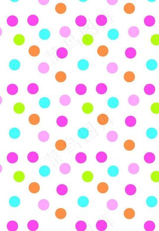 彩色波点图片