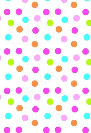 彩色波点图片