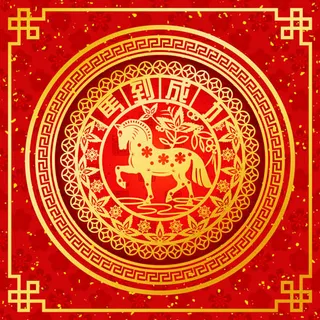 2014马年春节元素矢量素材