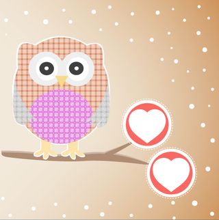 手绘卡通动物插画矢量素材