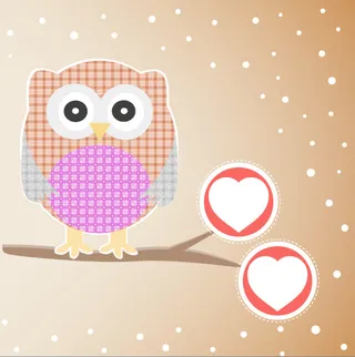 手绘卡通动物插画矢量素材