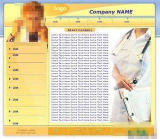 医院黄色色调模板