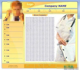 医院黄色色调模板