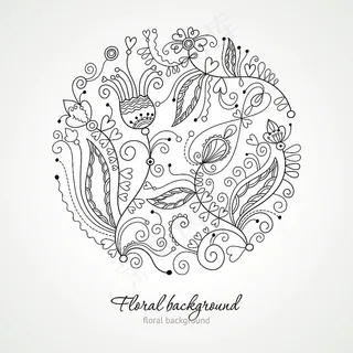 手绘装饰花纹