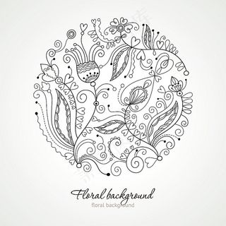 手绘装饰花纹