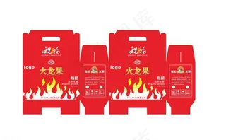 火龙果包装图片模板下载