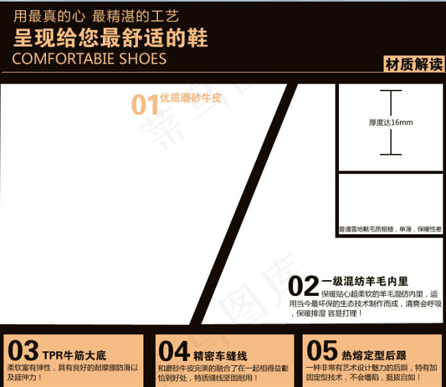 最舒适的鞋子psd模版下载