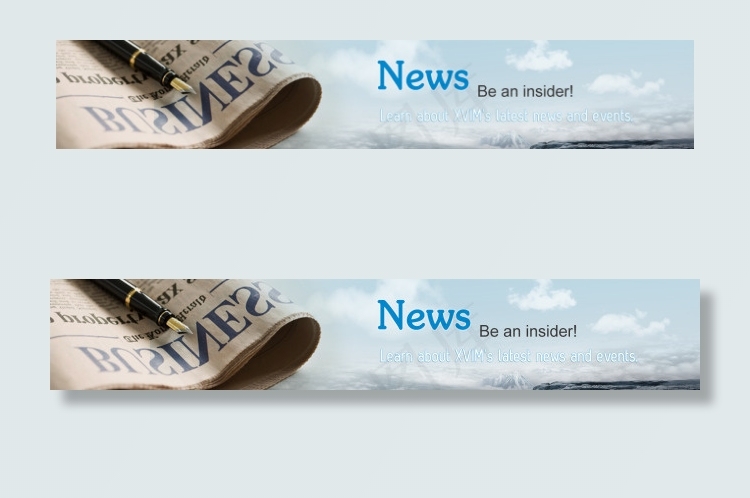 NEWS页面banner设计psd模版下载