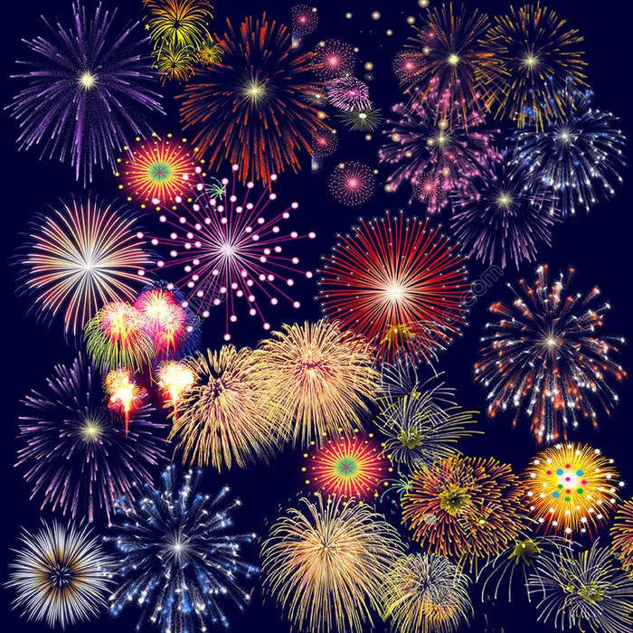 烟花图片(4134X4134(DPI:300))psd模版下载