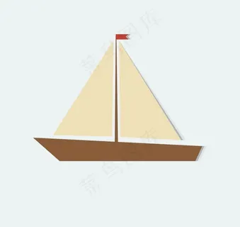 夏日矢量小船图片 夏日矢量小船图片
