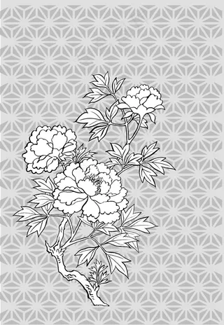 大红花矢量素材