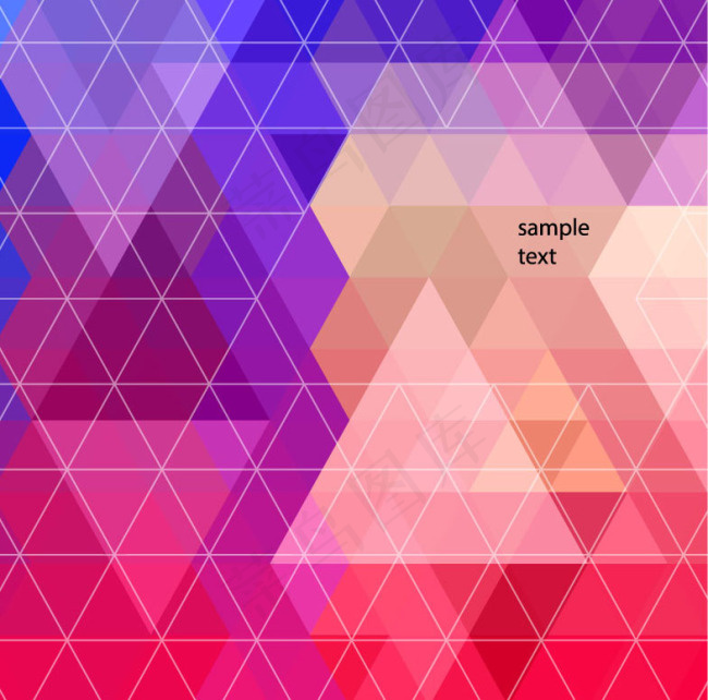 炫彩几何背景矢量图
