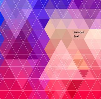 炫彩几何背景矢量图