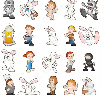 卡通矢量人物图片