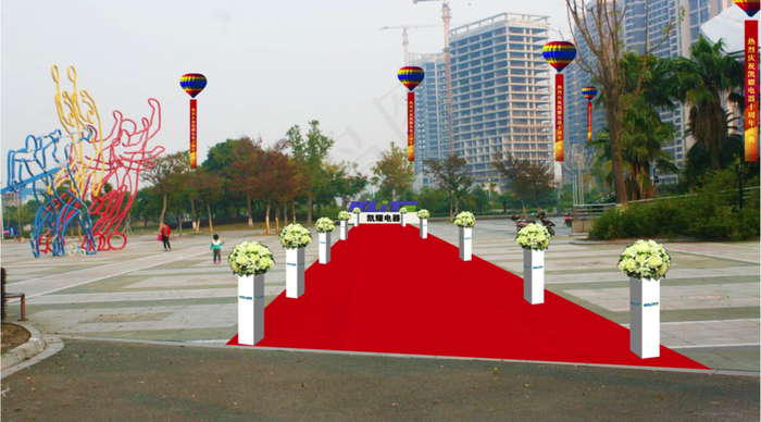 走道效果图图片