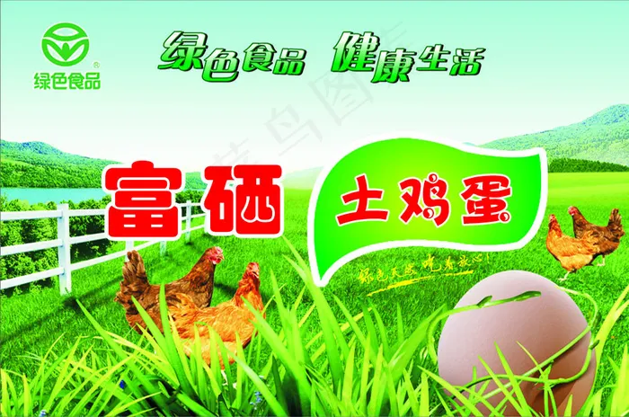 富硒土鸡蛋psd模版下载