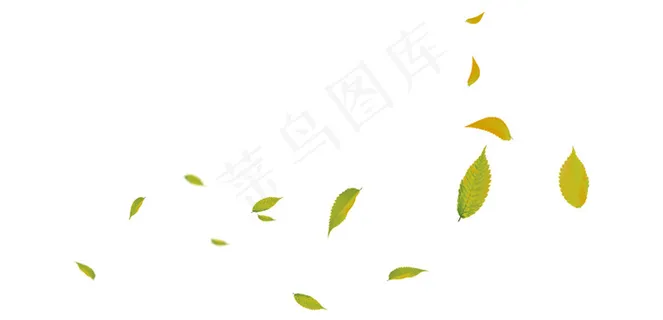 树叶漂浮元素
