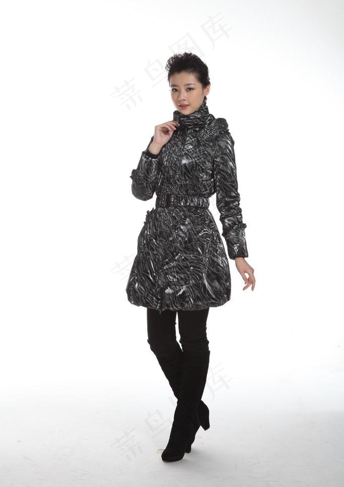 2012冬季羽绒服 模特图片