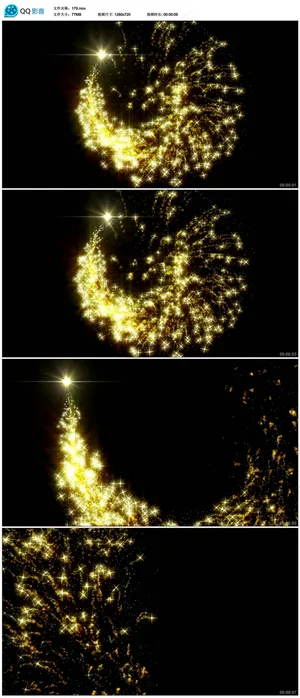 文字片头开场粒子特效