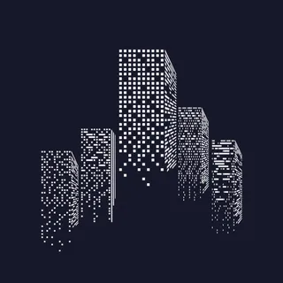 城市建筑剪影图片