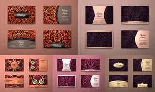 金属质感效果的名片