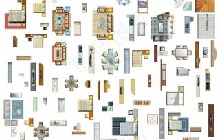 家居家具平面图素材