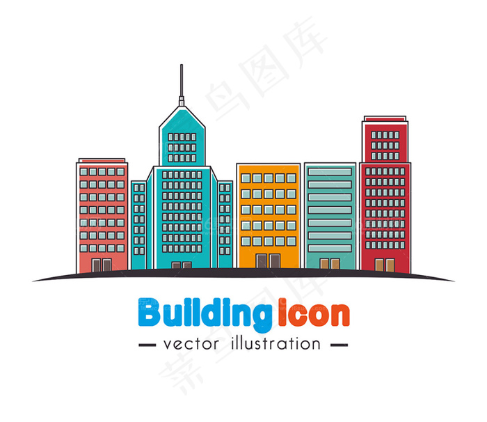 宏伟的城市建筑设计矢量素材