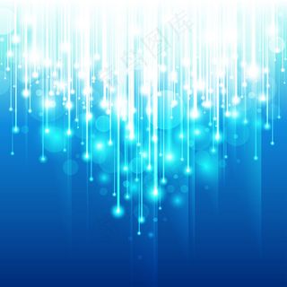 梦幻蓝色炫光背景矢量素材