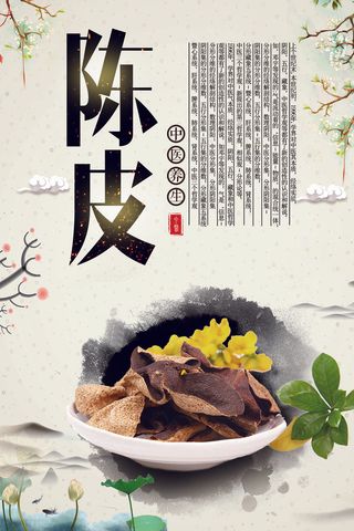 中药养生挂画宣传展板