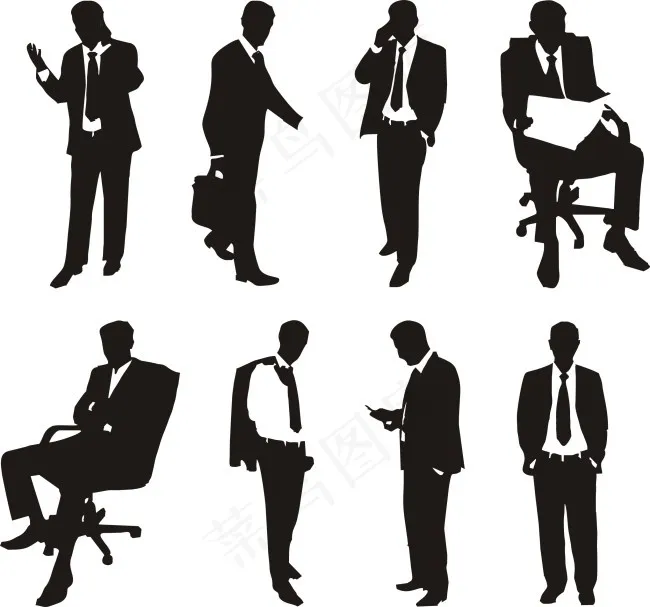 商业人物cdr矢量模版下载