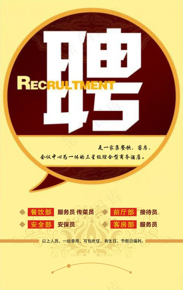 酒店招聘图片cdr矢量模版下载