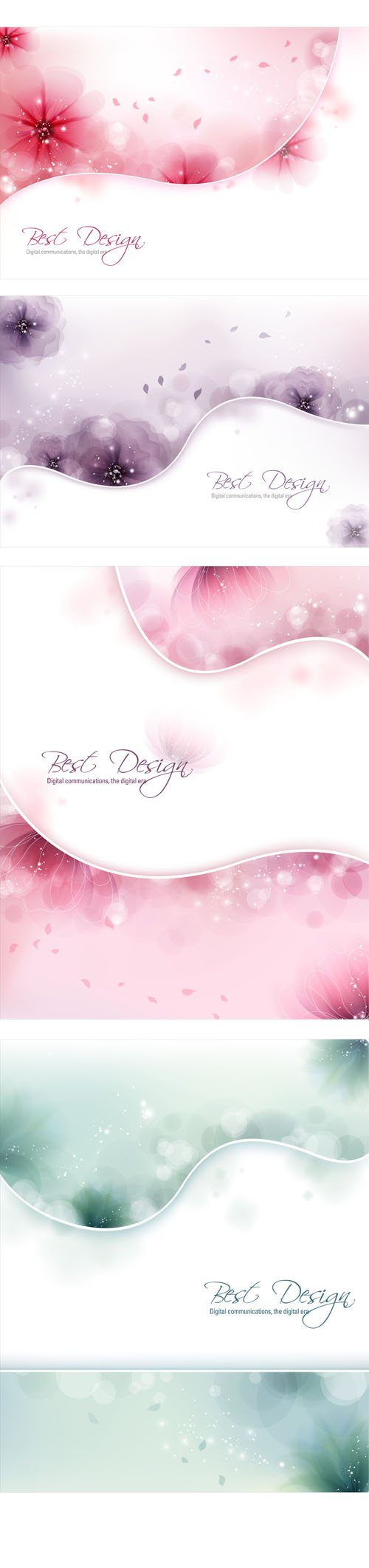 梦幻时尚背景矢量图