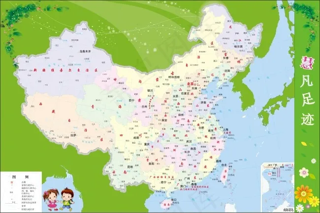 全国地图cdr矢量模版下载