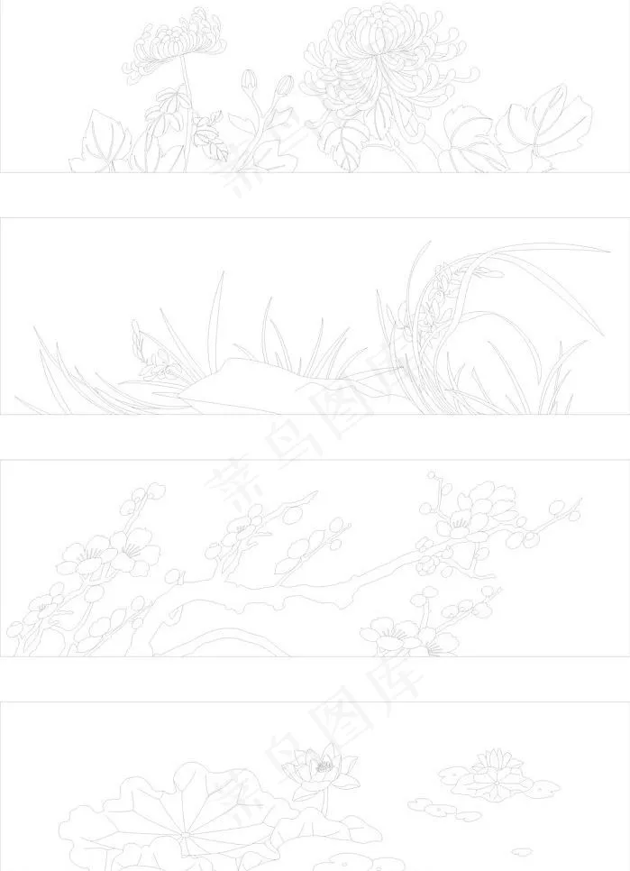 春夏秋冬图片cdr矢量模版下载