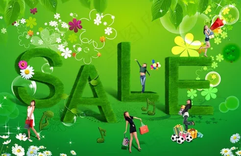 夏季购物促销海报图片 夏季购物促销海报图片