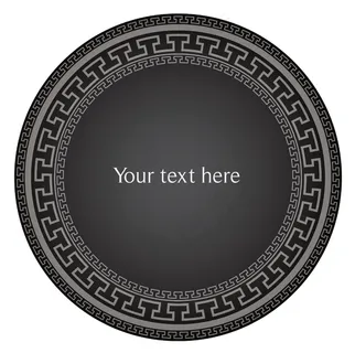 古希腊的帧矢量插图