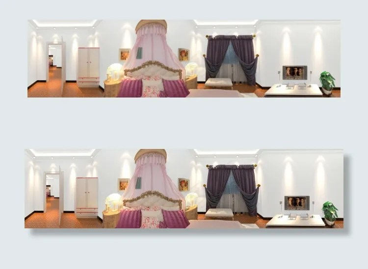 新疆风格室内设计全景psd模版下载