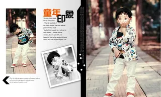 儿童模版 印象杂志图片
