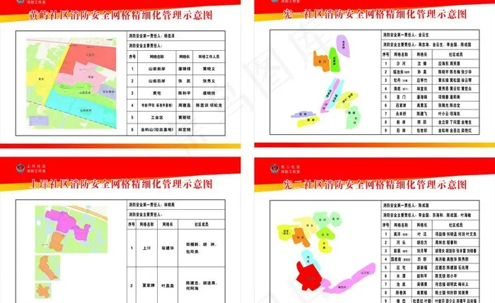 消防安全示意图图片cdr矢量模版下载