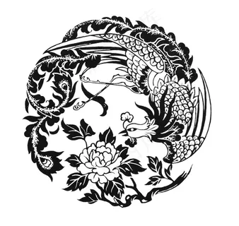 凤戏牡丹 吉祥图案_209