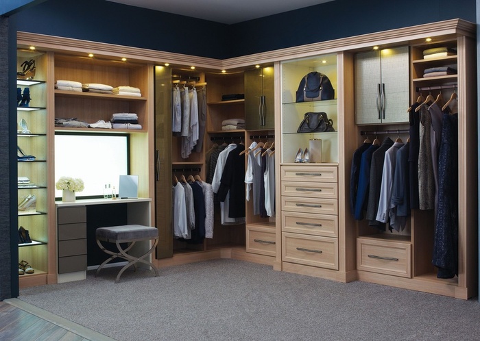 衣帽间衣柜效果图