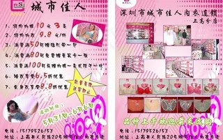 城市佳人宣传单图片