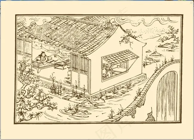 杜甫传故事画psd模版下载