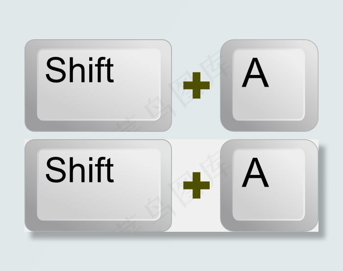 键盘按键的剪辑艺术