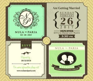 婚礼邀请卡图片