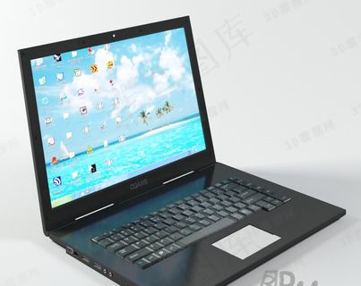 3D笔记本模型