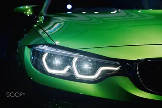 绿色 宝马 超跑 车