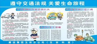 汽车站安全宣传制度展板