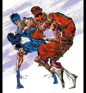 手绘人物拳击运动员图片