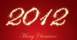 2012创意字体矢量素材三